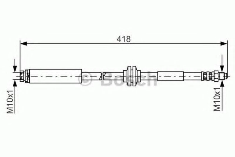 Image of Bosch 1 987 481 058 Brake Hose Brake Hose (83)