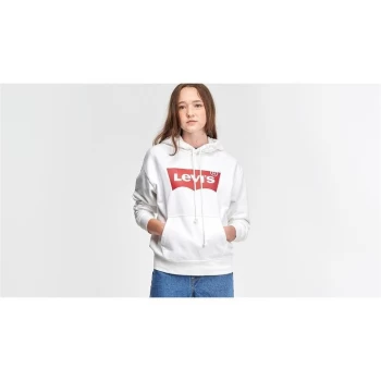 image of Levis Batwing Hoodie Womens - White