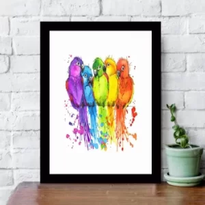 Image of SC284718938 Multicolor Decorative Framed MDF Painting
