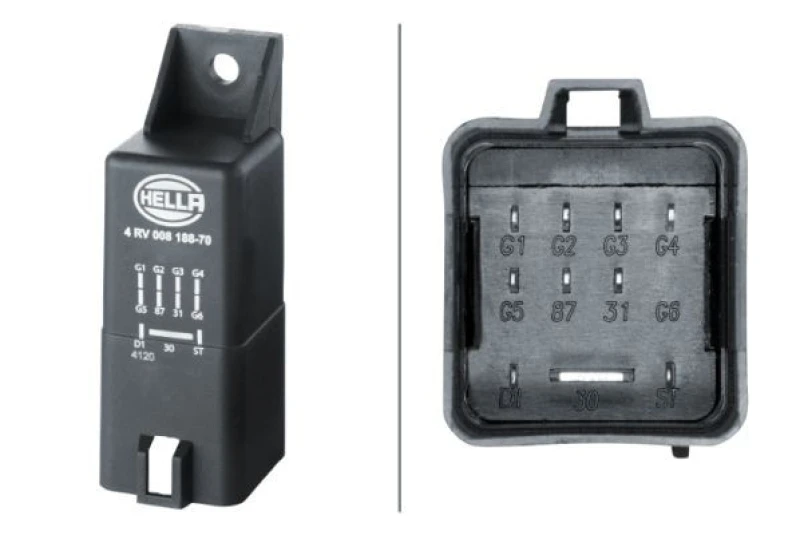 Image of HELLA Glow plug control module HELLA 4RV 008 188-701