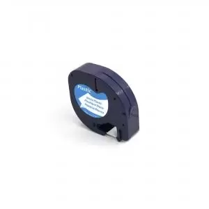Image of Compatible Dymo S0721610 91201 Black on White 12mm x 4m NOT Suitable