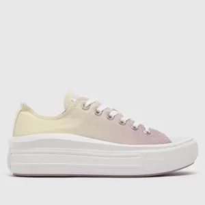 Image of Converse Lilac Move Platform Ombre Ox Trainers