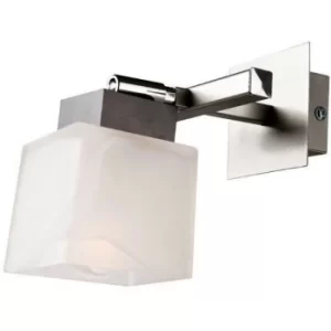 Image of Dana Wall Light With Glass Shade Wenge, 1x E14