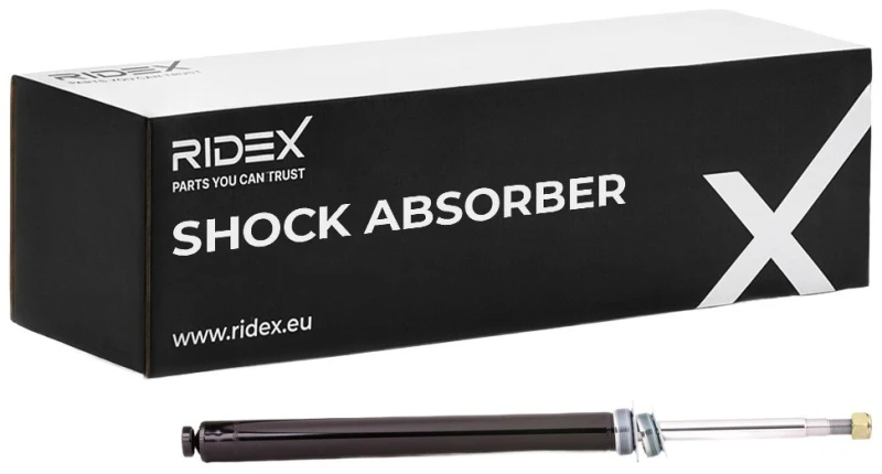 Image of RIDEX 854S0827 Shock absorber Front Axle, Gas Pressure, Twin-Tube, Telescopic Shock Absorber, Top pin Shock Absorber (854)
