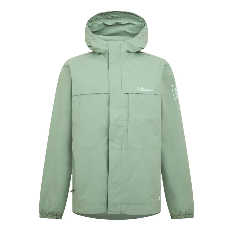Image of Timberland Mens WP Shell Waterproof Rain Anorak Pro Green Bay male S