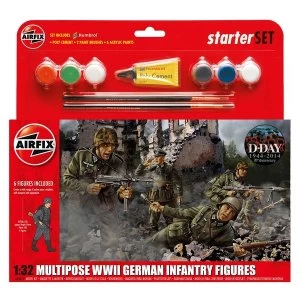 Image of WWII German Infantry Multipose Starter Set 1:32 Air Fix Starter Set Figures