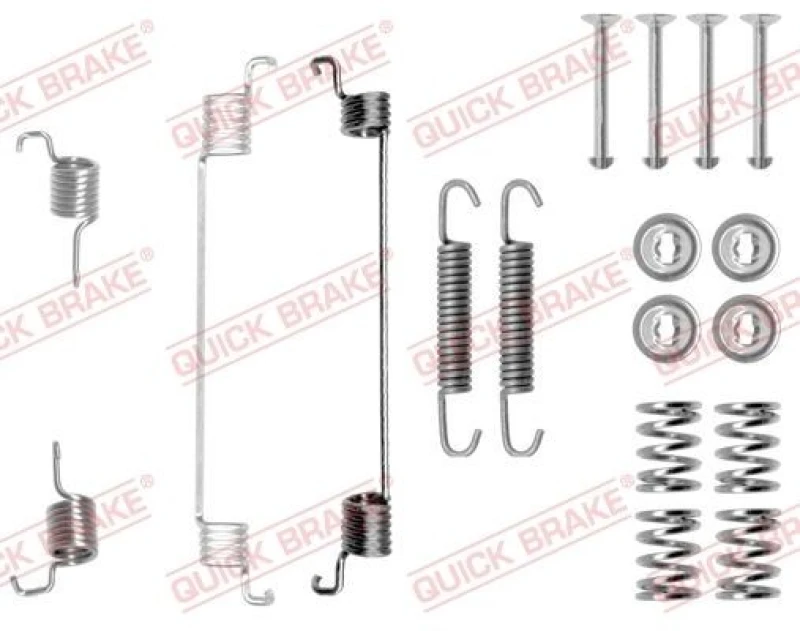 Image of QUICK BRAKE Brake shoe fitting kit QUICK BRAKE 105-0672