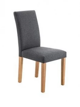 image of Julian Bowen Pair Of Hastings Fabric Dining Chairs