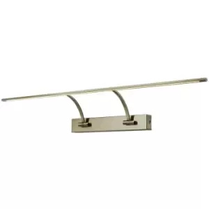 Image of Luminosa Lighting - Luminosa Walton Large 2 Arm Wall Lamp, Picturex, 16W led, 3000K, 1200lm, Antique Brass