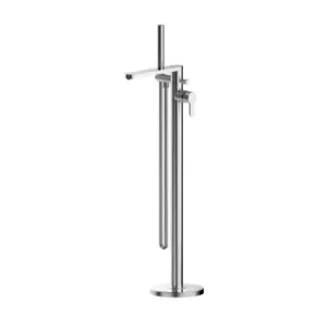 image of Nuie Arvan Freestanding Bath Shower Mixer - Chrome