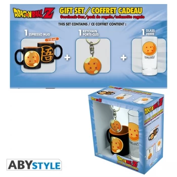 image of Dragon Ball - Glass 29cl + Keyring + Mini Mug Crystal Ball Gift Box