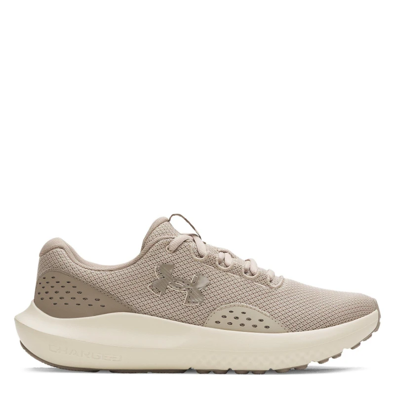 Image of Under Armour Charged Surge 4 Mens Running Shoes Timberwolf Taup male 7.5 (42)