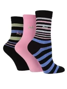 Image of Pringle 3Pk Srtipe Ankle Socks