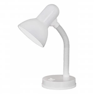 Image of EGLO ES/E27 Flexible White Desk Lamp - 9229