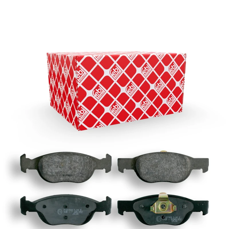 Image of FEBI BILSTEIN 16093 Brake pad set Front Axle, with piston clip Brake Pad Set,disc brake (402)