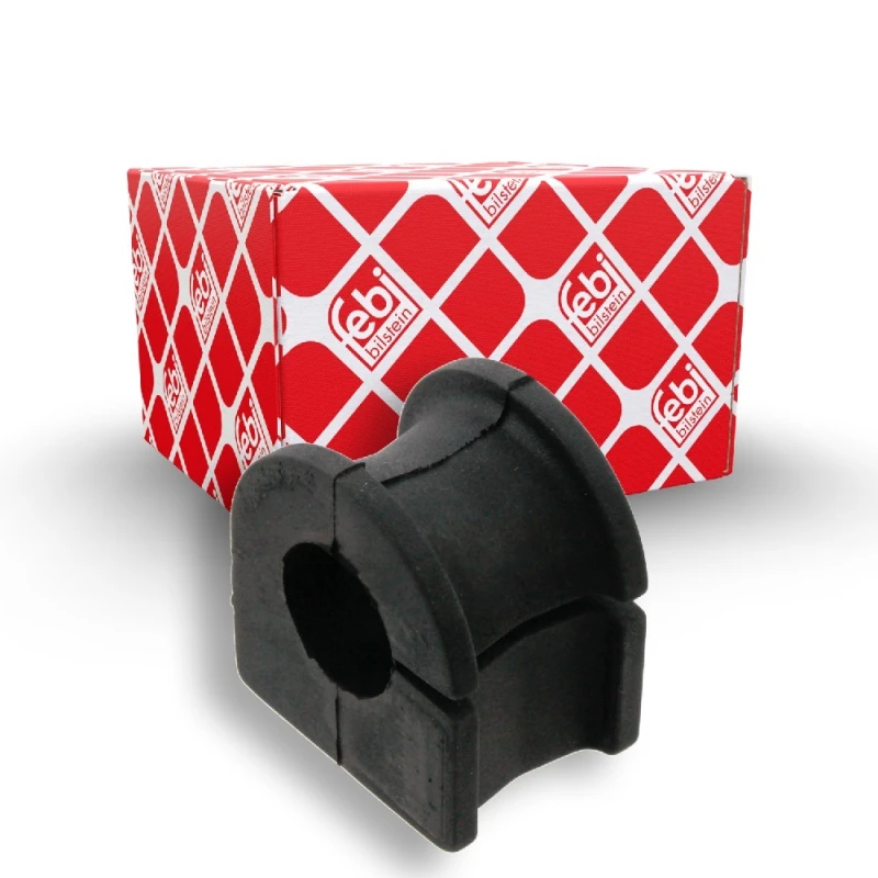 Image of FEBI BILSTEIN 30299 Stabilizer Bushes Front Axle, Rubber Rubber Anti-roll Bar Bush Kit (1334)
