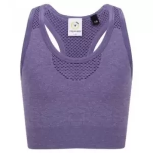 image of Tombo Kids/Childrens/Girls Seamless Crop Top (11-13 Years) (Purple Marl)