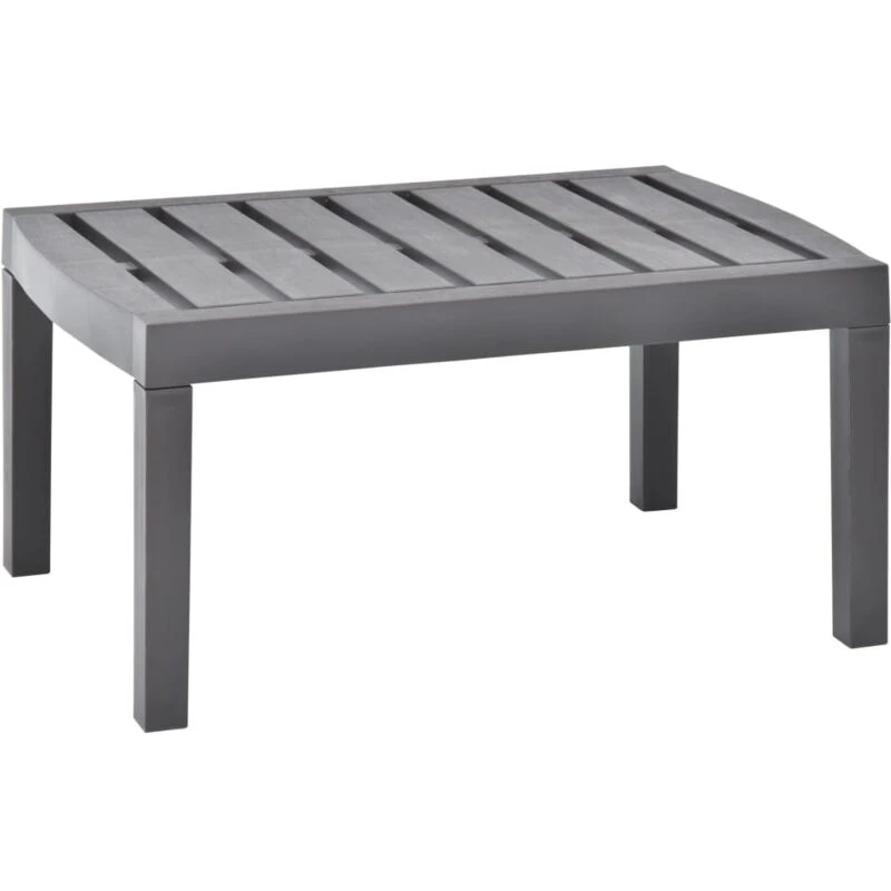 Image of VIDAXL Garden Table Mocha 78x55x38cm Plastic Vidaxl 48816