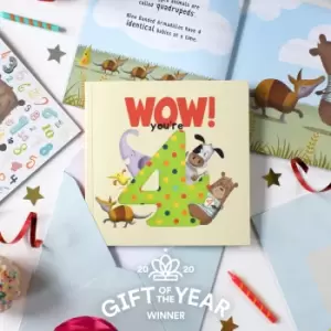 Image of Wow You're Four! A Birthday Book You Can Send As A Card