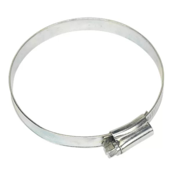 Image of Genuine SEALEY SHC4 Hose Clip Zinc Plated Ø70-89mm Pack of 10