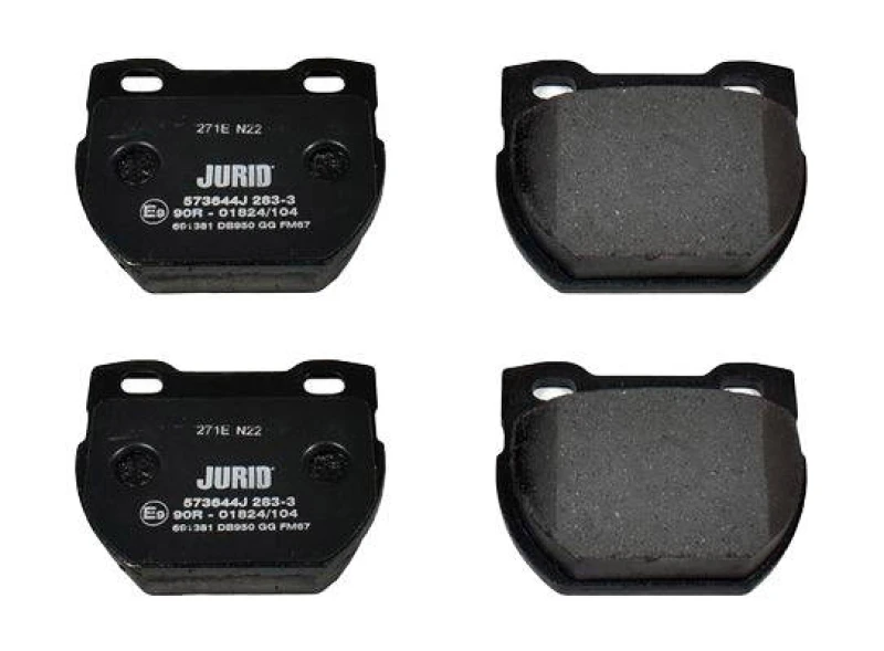 Image of JURID 573644J Brake pad set not prepared for wear warning indicator, with accessories Brake Pad Set,disc brake (402)