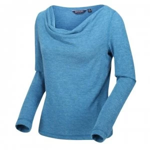 Image of Regatta Frayda Long Sleeve Cowl Neck T-Shirt - BlueSapphire