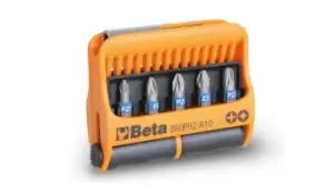 image of Beta Tools 860 PHZ/A10 10pc Bit Set (PH, PZ) with Magnetic Holder in Case