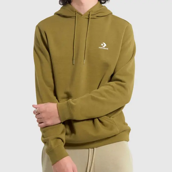 image of Converse go-to chevron star hoodie in khaki