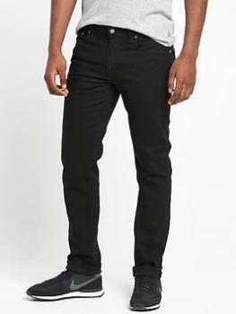 Levis 511 Slim Fit Jeans - Black, Nightshine, Size 38, Length Long, Men