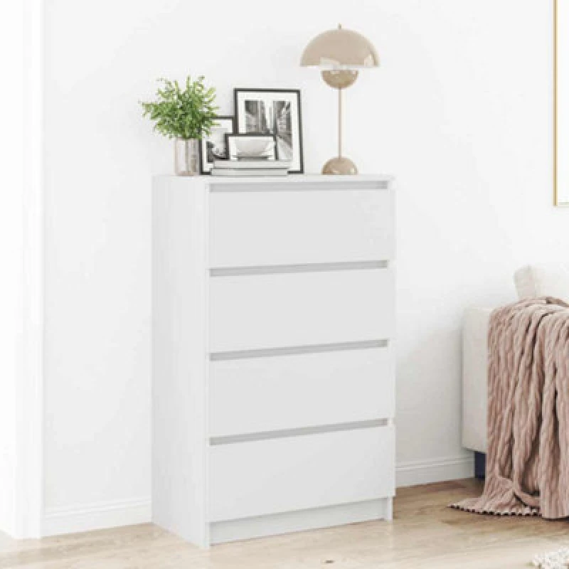 Image of Vidaxl Sideboard White 60X35X98.5cm Engineered Wood
