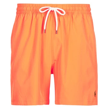 image of Polo Ralph Lauren MAILLOT SHORT DE BAIN EN NYLON RECYCLE, CORDON DE SERRAGE ET POC mens in Orange - Sizes EU XXL,EU L,EU XL,EU XS