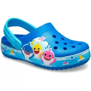 Image of Crocs Boys Toddler Baby Shark Band Lightweight Summer Clogs UK Size 9 (EU 25-26)