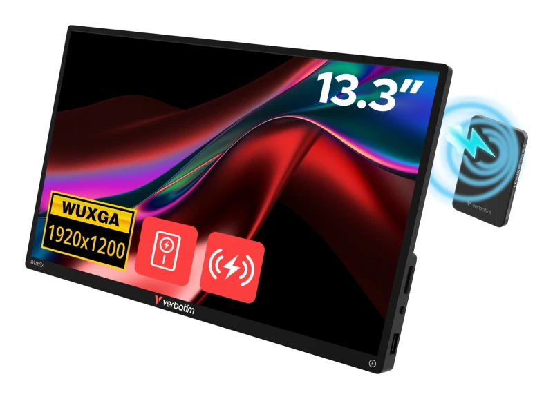 Image of Verbatim Portable Touch Screen Monitor 13.3" WUXGA Resolution &