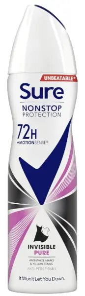 Image of Sure Motion Sense Invisible Pure Deodorant 150ml
