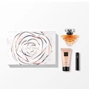 image of Lancome Tresor Gift Set 30ml Eau de Parfum + 50ml Body Lotion + 2ml Mascara