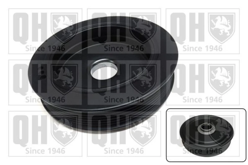 Image of QUINTON HAZELL Crankshaft pulley QUINTON HAZELL QCD163