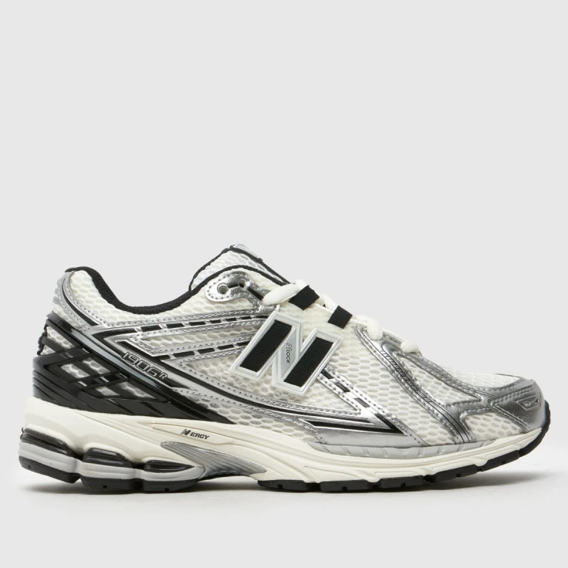 Image of New Balance 1906 Trainers White Silver Black, 5