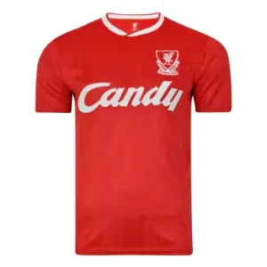 Image of Score Draw Liverpool FC 1989 Retro Football Shirt