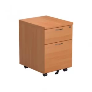 image of First 2 Drawer Mobile Pedestal Beech Version 2 TESMP2BE2