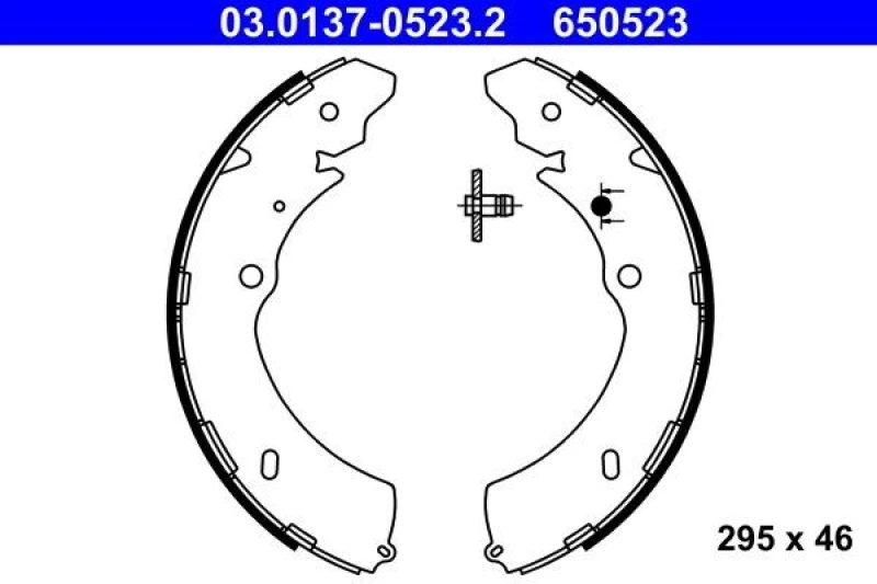 Image of Brake Shoe Set ATE 03.0137-0523.2