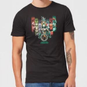 image of Aquaman Unite The Kingdoms Mens T-Shirt - Black