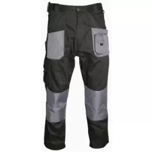 image of Blackrock Black/Grey Workman Trouser - Regular Leg Size 32"- you get 10