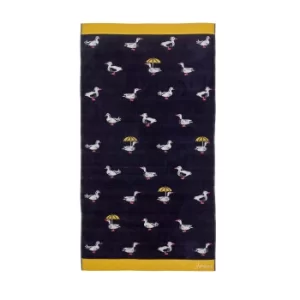 Image of Joules Ducks March Bath Towel, Navy