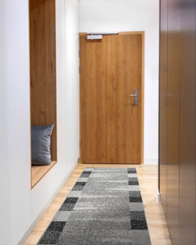 Image of RugsX Runner Silver Etna Frame, Sand Grey 80Cm 80X110 Cm