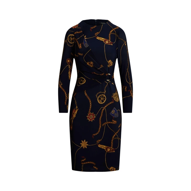 Image of Lauren by Ralph Lauren Fabiana Dress - Blue Blue 8