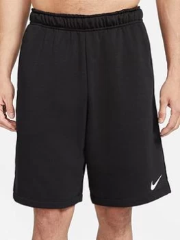 image of Nike Train Dri-FIT Fleece Shorts - Black, Size L, Men