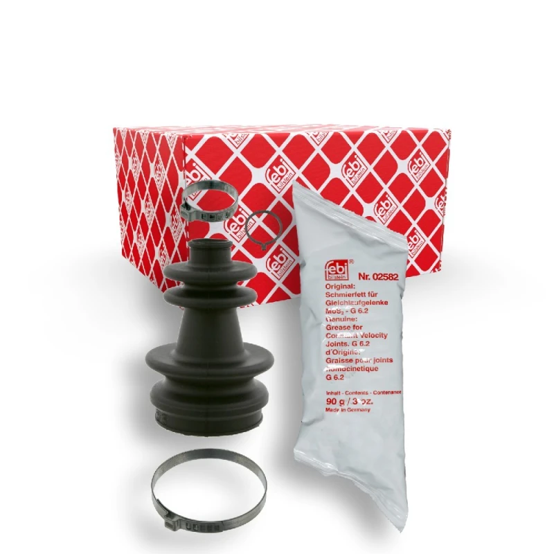Image of FEBI BILSTEIN 06295 CV Boot transmission sided, Rubber Rubber Bellow,drive shaft (194)