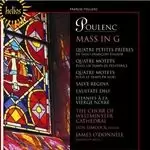 image of Poulenc: Mass in G; Quatre Petites Prieres; Quatre Motets (Music CD)