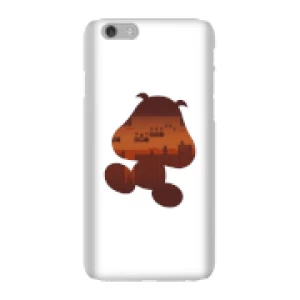 Image of Nintendo Super Mario Goomba Silhouette Phone Case - iPhone 6 - Snap Case - Gloss