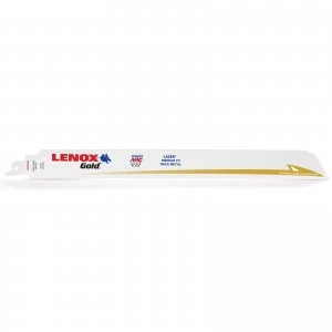 image of Lenox Gold Lazer 14TPI Medium Thick Metal Cutting Reciprocating Saw Blades 305mm Pack of 5